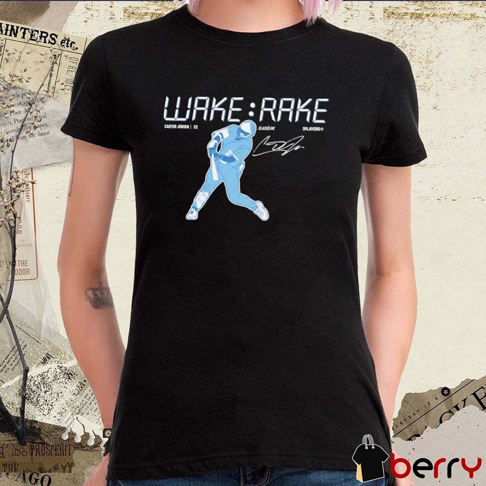 Wake and Rake Carter Jensen Kansas City Royals 2026 MLB Signature t-shirt