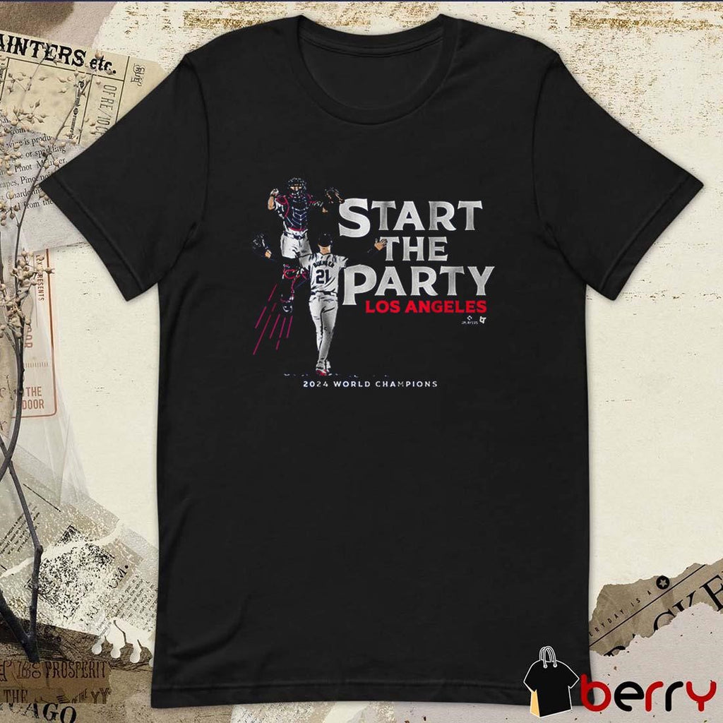 Walker Buehler And Will Smith Start the Party Los Angeles Dodgers MLB 2024 World Champions t-shirt