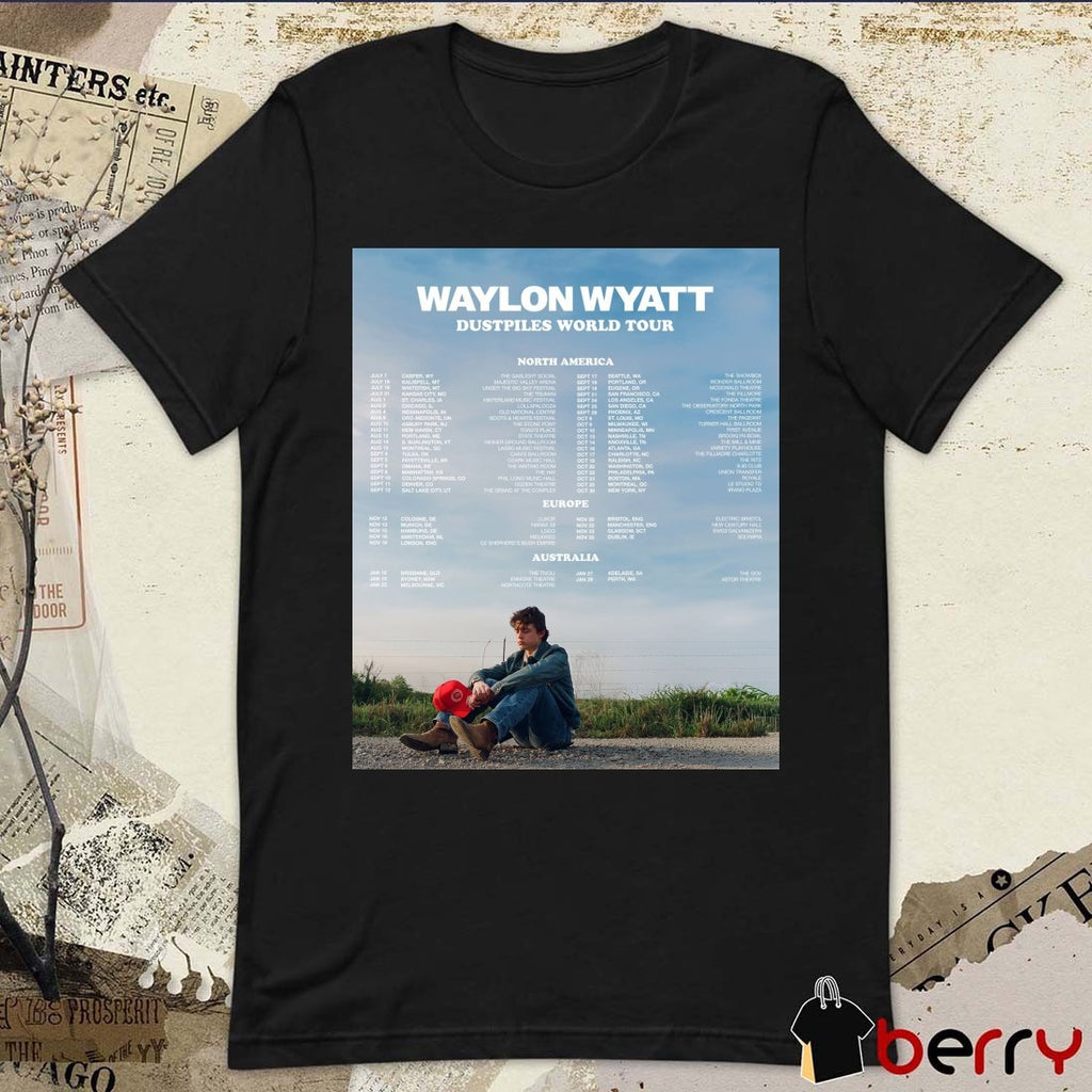 Waylon Wyatt Dustpiles World Tour North America, Europe And Australia 2026 Poster t-shirt