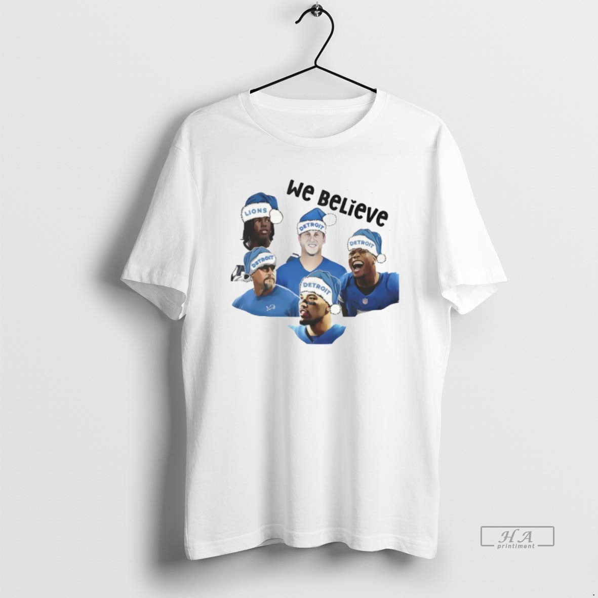 Official We Believe Detroit Lions Football Christmas 2025