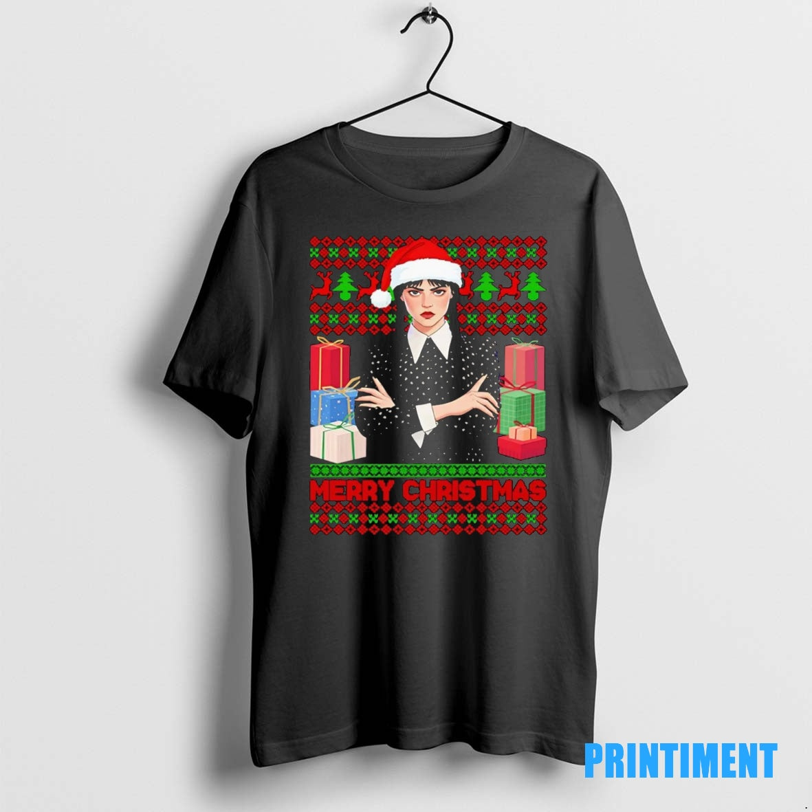 Official Wednesday Addams Merry Christmas Tee Sweater