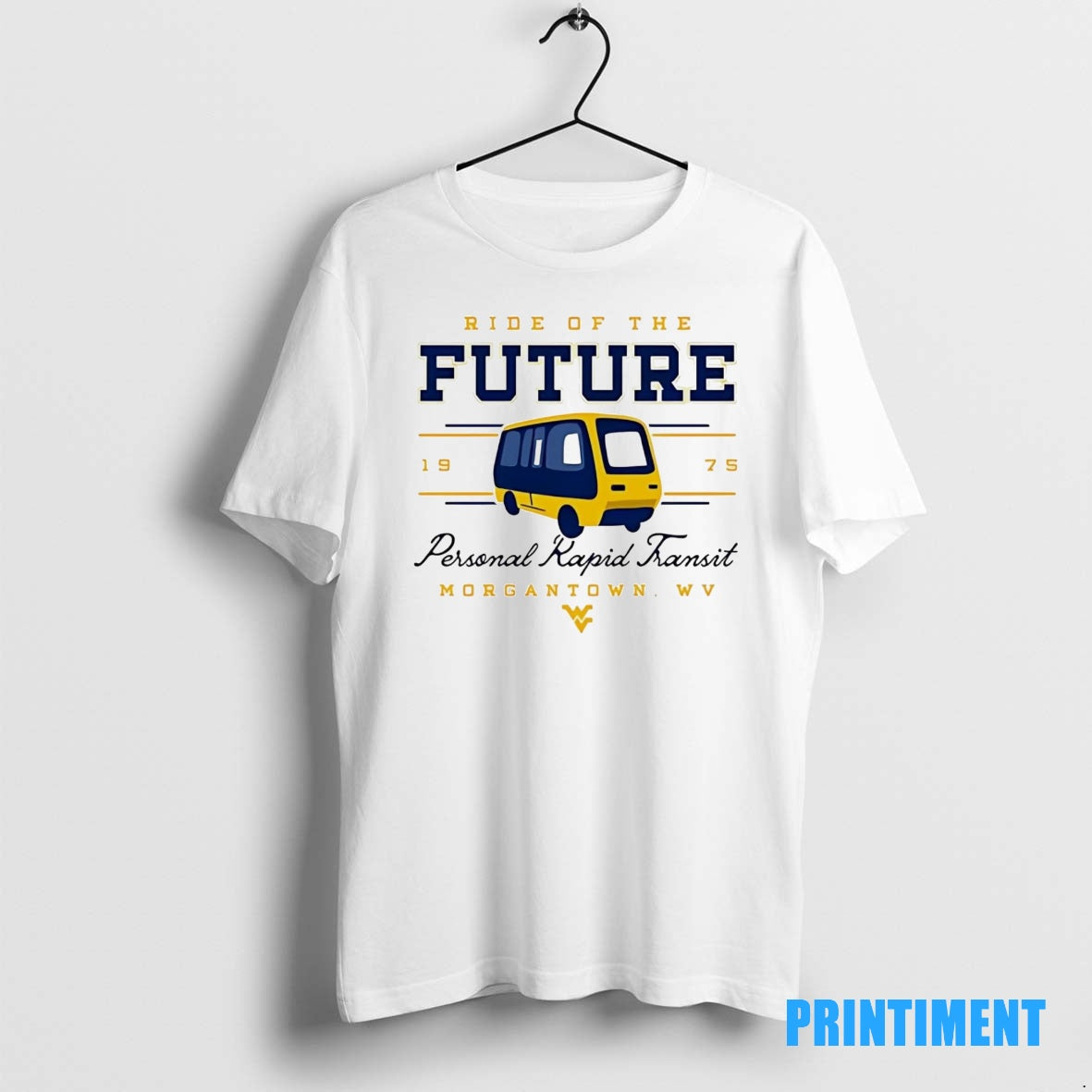 Official West Virginia Mountaineers Ride Of The Future Personal Rapid Transit Tee Sweater