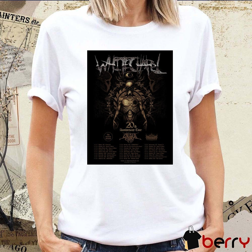 Whitechapel 20th Anniversary Tour 2026 Chelsea Grin, The Acacia Strain, and Netherwalker Poster t-shirt