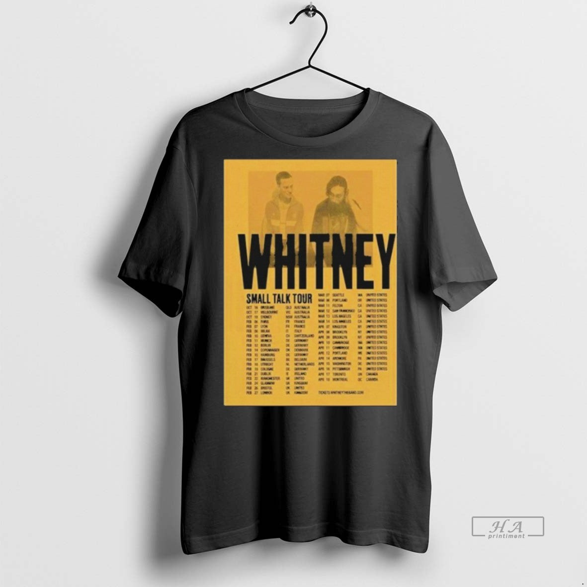 Official Whitney Small Talk Tour 2025 Dates Shirt