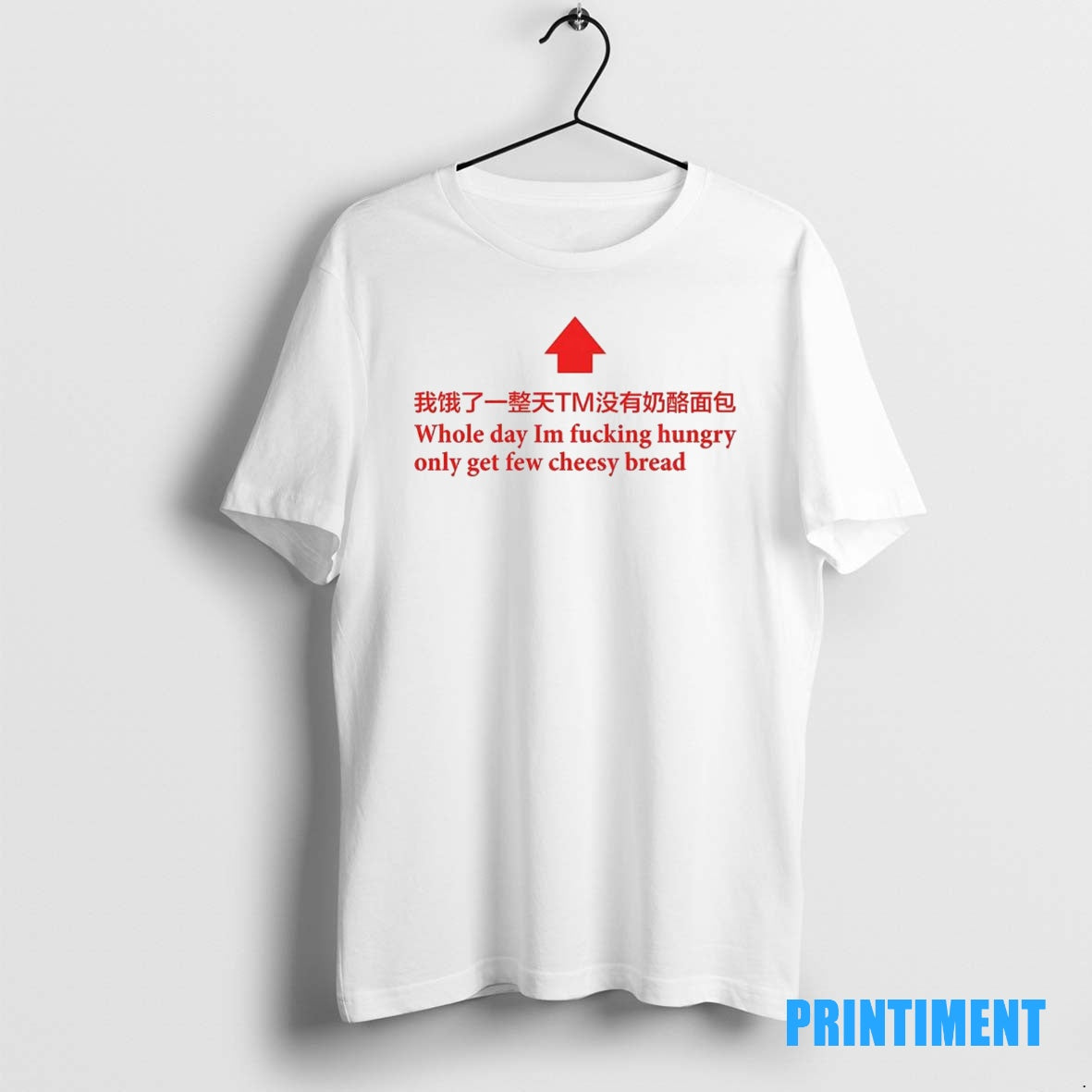 Official Whole Day Im Fucking Hungry Only Get Few Cheesy Bread Arrow Tee Sweater