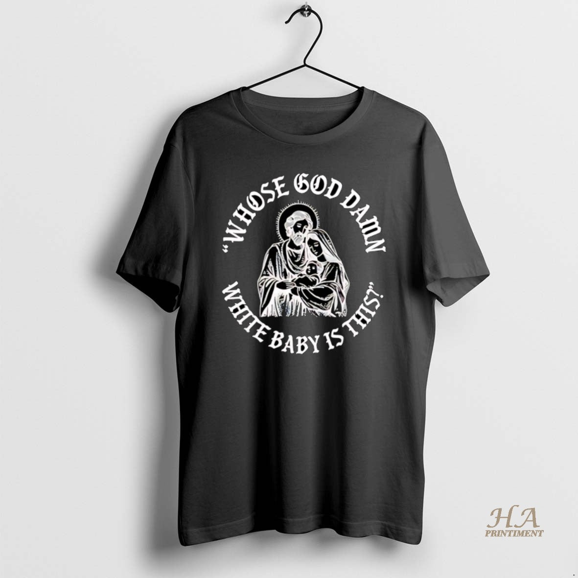 Official Whose God Damn White Baby Infant Jesus Christmas
