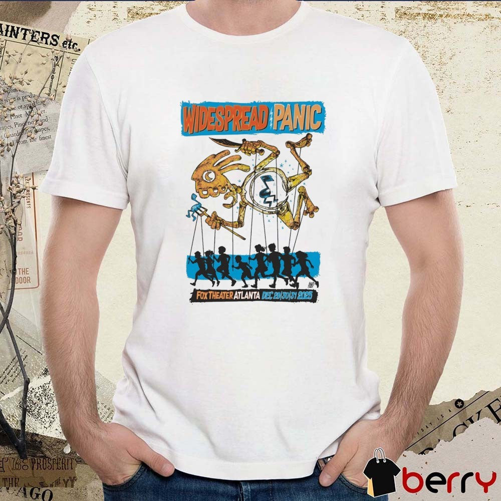 Widespread Panic Fox Theater Atlanta New Year’s Eve concert December 29-31 2025 t-shirt