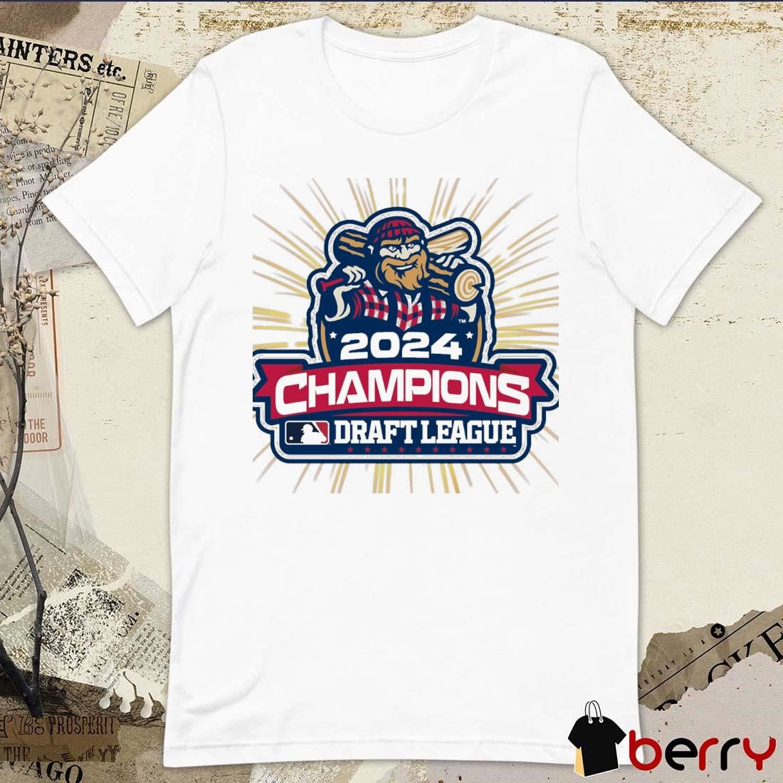 Williamsport Crosscutters MLB Baseball 2024 Champions Draft League t-shirt