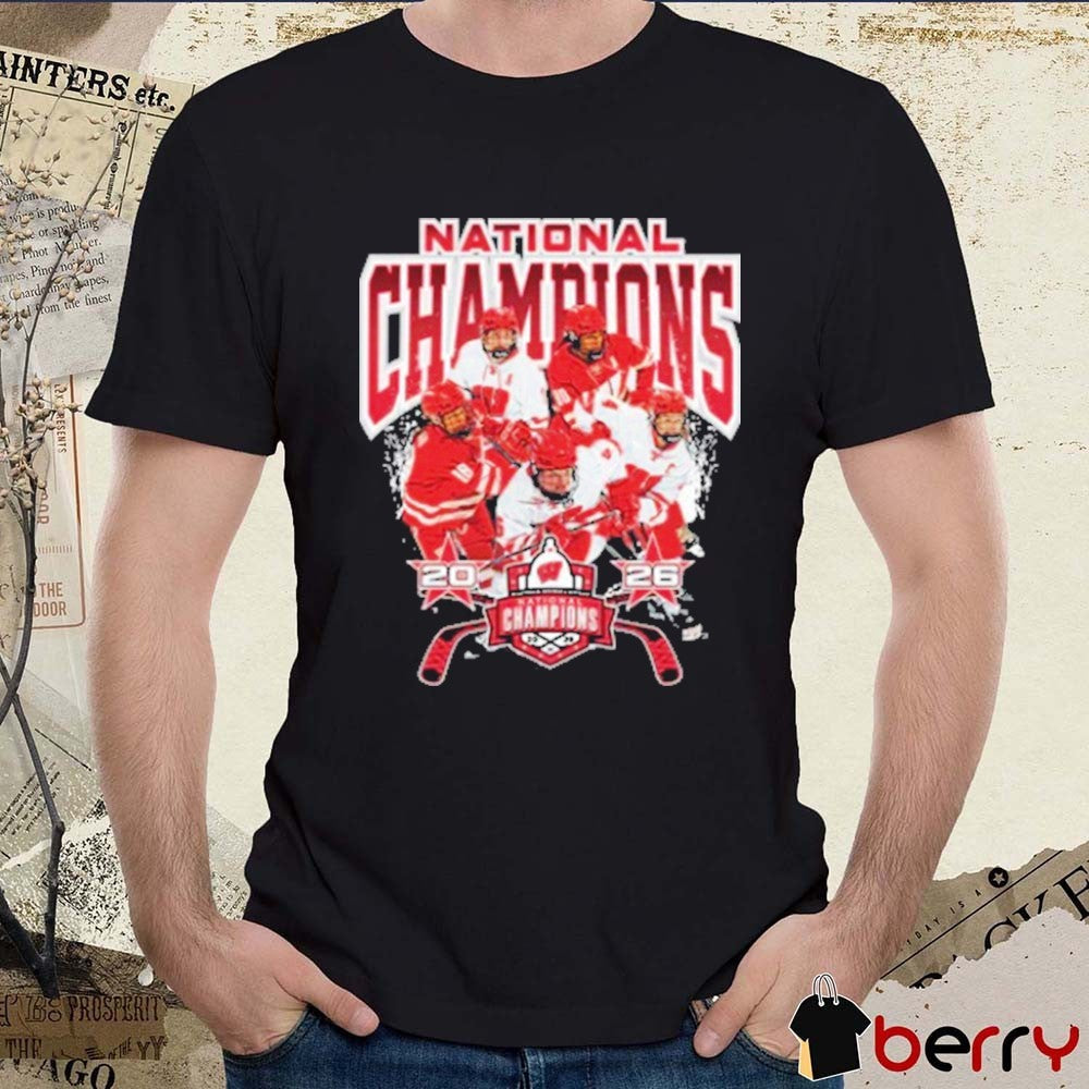 Wisconsin Badgers 2026 NCAA Frozen Four Ice Hockey National Champions Players Teams t-shirt