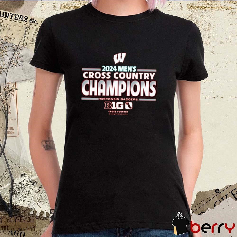 Wisconsin Badgers Big Ten 2024 Men’s Cross Country Champions t-shirt