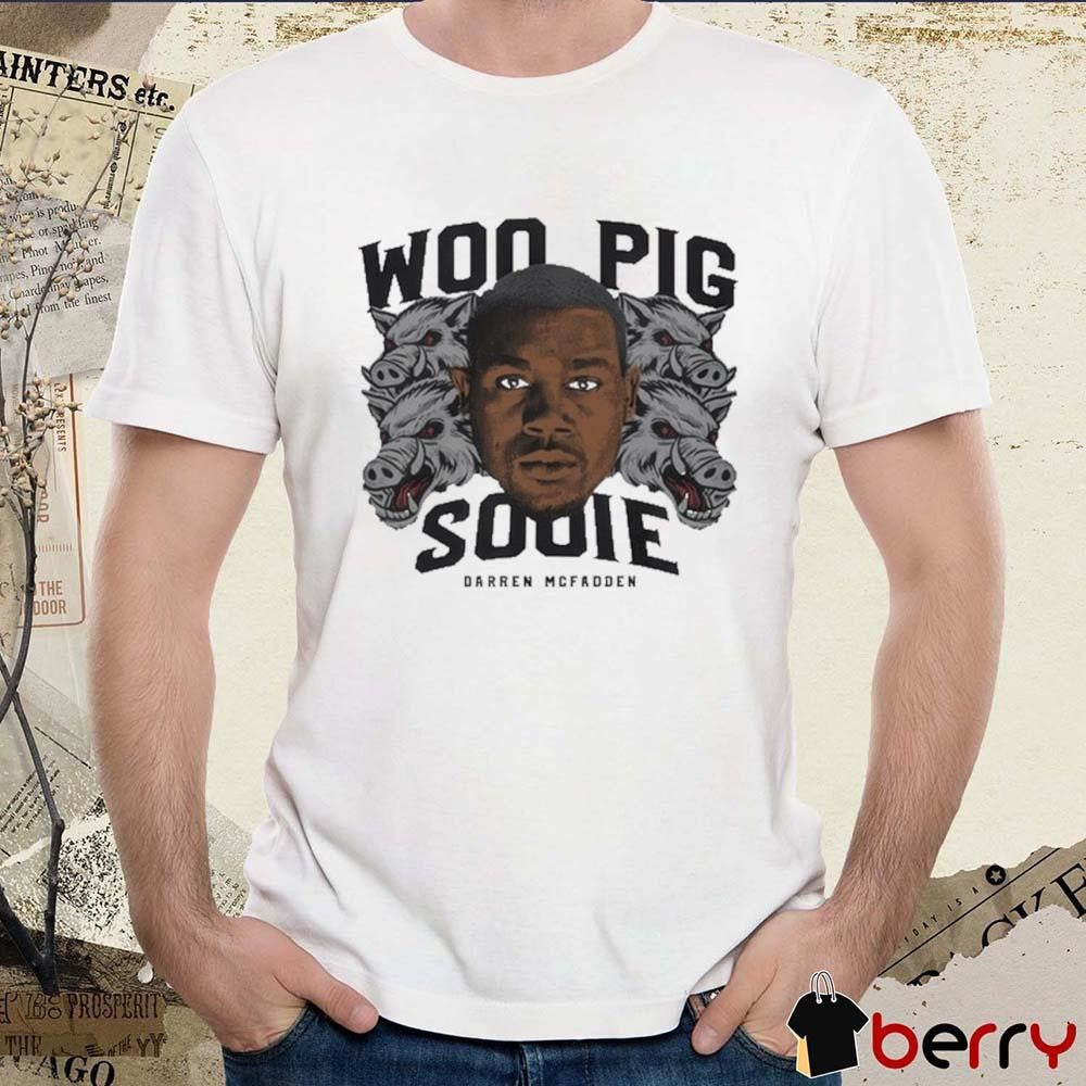 Woo Pig Sooie Darren Mcfadden Arkansas Razorbacks NFL Portrait t-shirt