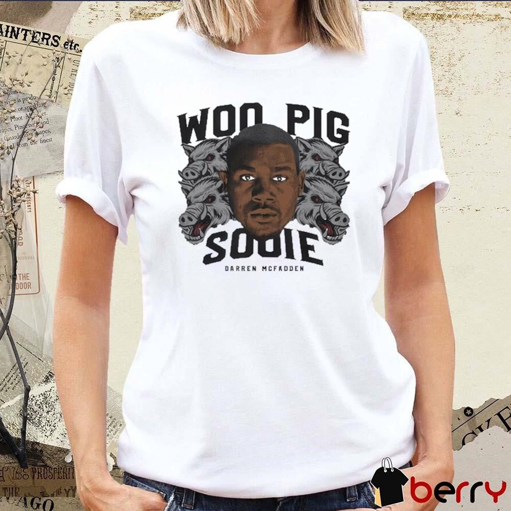 Woo Pig Sooie Darren Mcfadden Arkansas Razorbacks NFL Portrait t-shirt