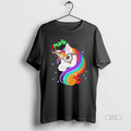 Official Xmas Glasses Unicorn Rainbow Hair Holiday