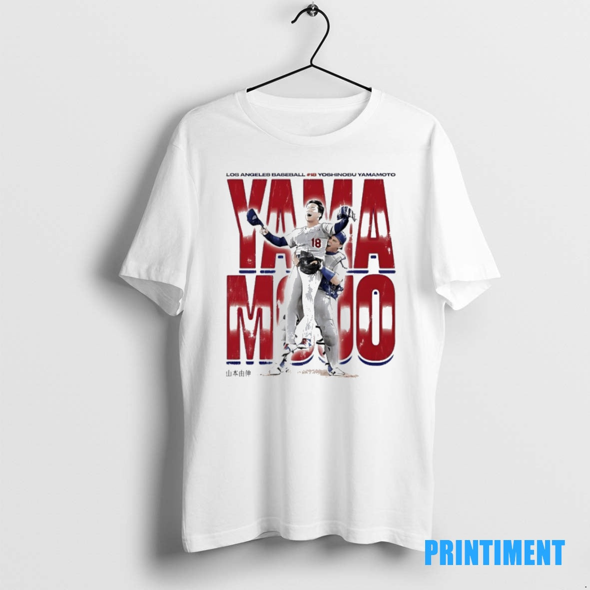 Official Yama Mojo Yoshinobu Yamamoto 18 Los Angeles Dodgers Tee Sweater
