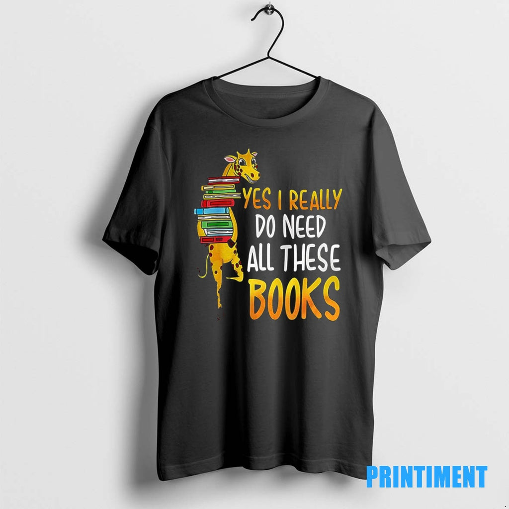 Official Yes I Really Do Need All These Books Nerds Giraffe Tee Sweater