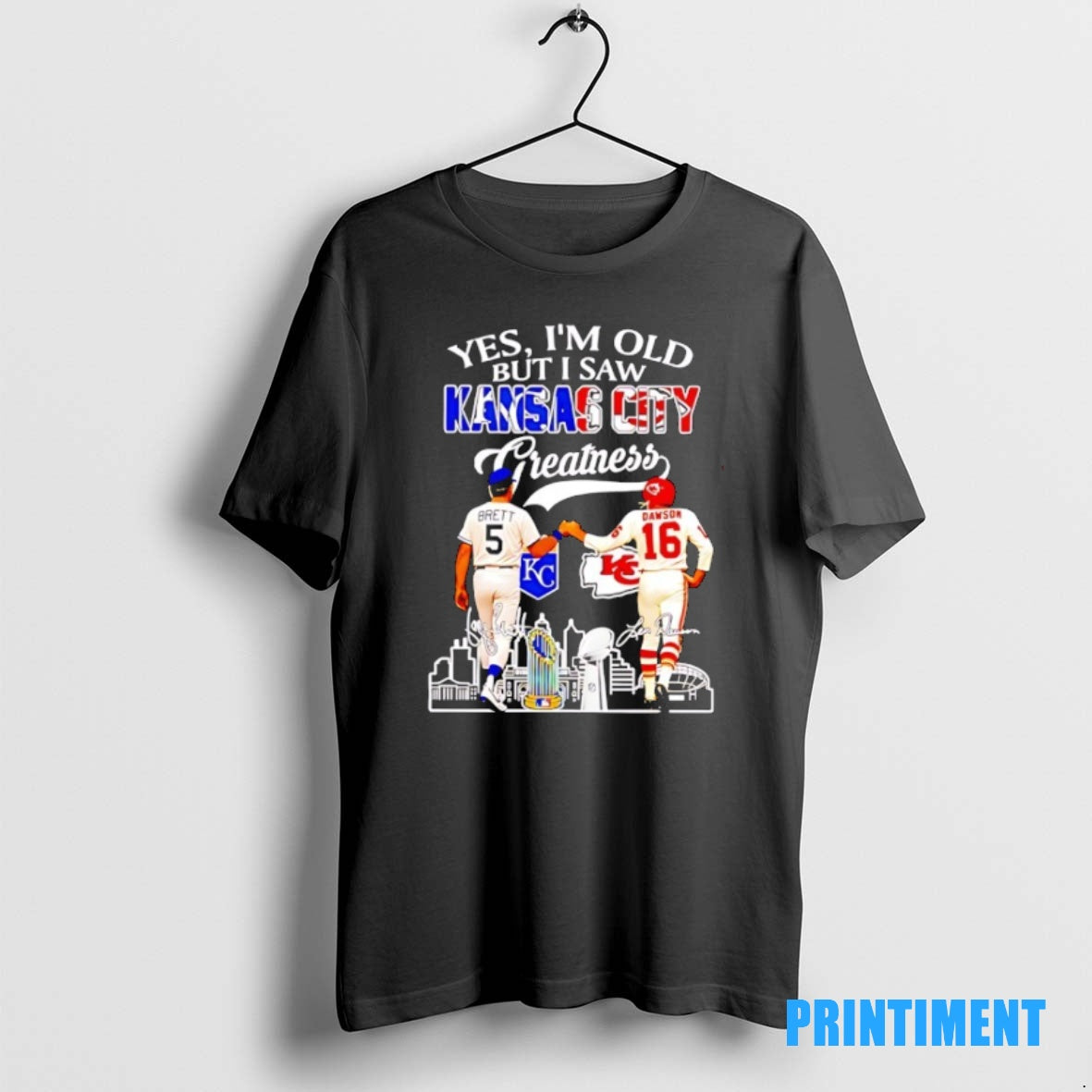Official Yes Im Old But I Sawkansas City Chiefs Greatness Players Signature Tee Sweater