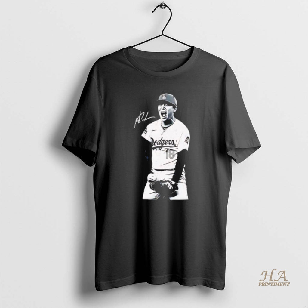 Official Yoshinobu Yamamoto Dodgers Retro Black