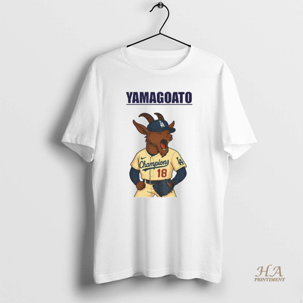 Official Yoshinobu Yamamoto Yamagoato Goat Baseball Mlb Champions World Series 2025