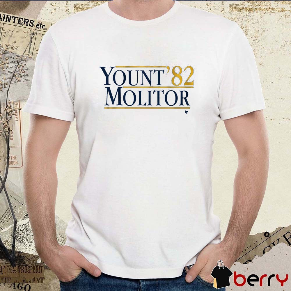 Yount-Molitor ’82 Robin Yount and Paul Molitor Milwaukee Brewers MLB t-shirt