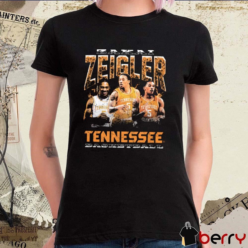 Zakai Zeigler Tennessee Volunteers Basketball 90s Graphic t-shirt