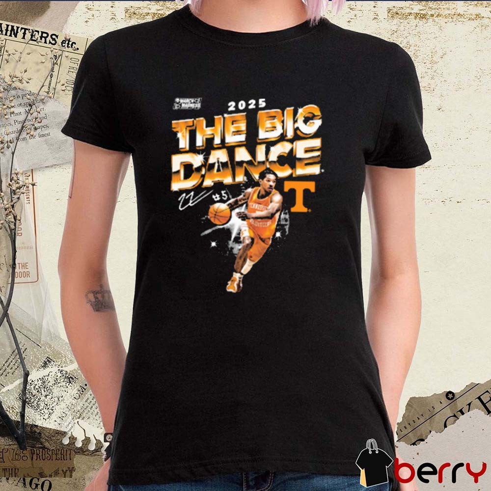 Zakai Zeigler The Big Dance Tennessee Vols Basketball 2025 NCAA March Madness Signature t-shirt