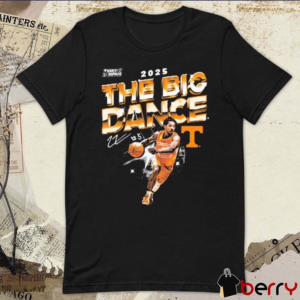 Zakai Zeigler The Big Dance Tennessee Vols Basketball 2025 NCAA March Madness Signature t-shirt