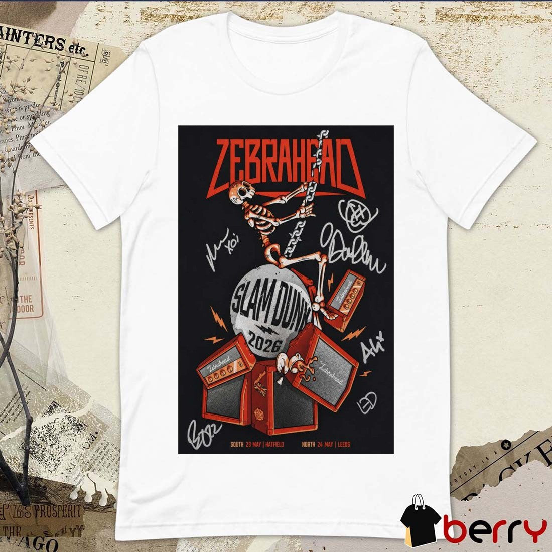 Zebrahead Slam Dunk Tour Hatfield Park Slam Dunk May 23 2026 Hatfield Park Hatfield UK Poster t-shirt