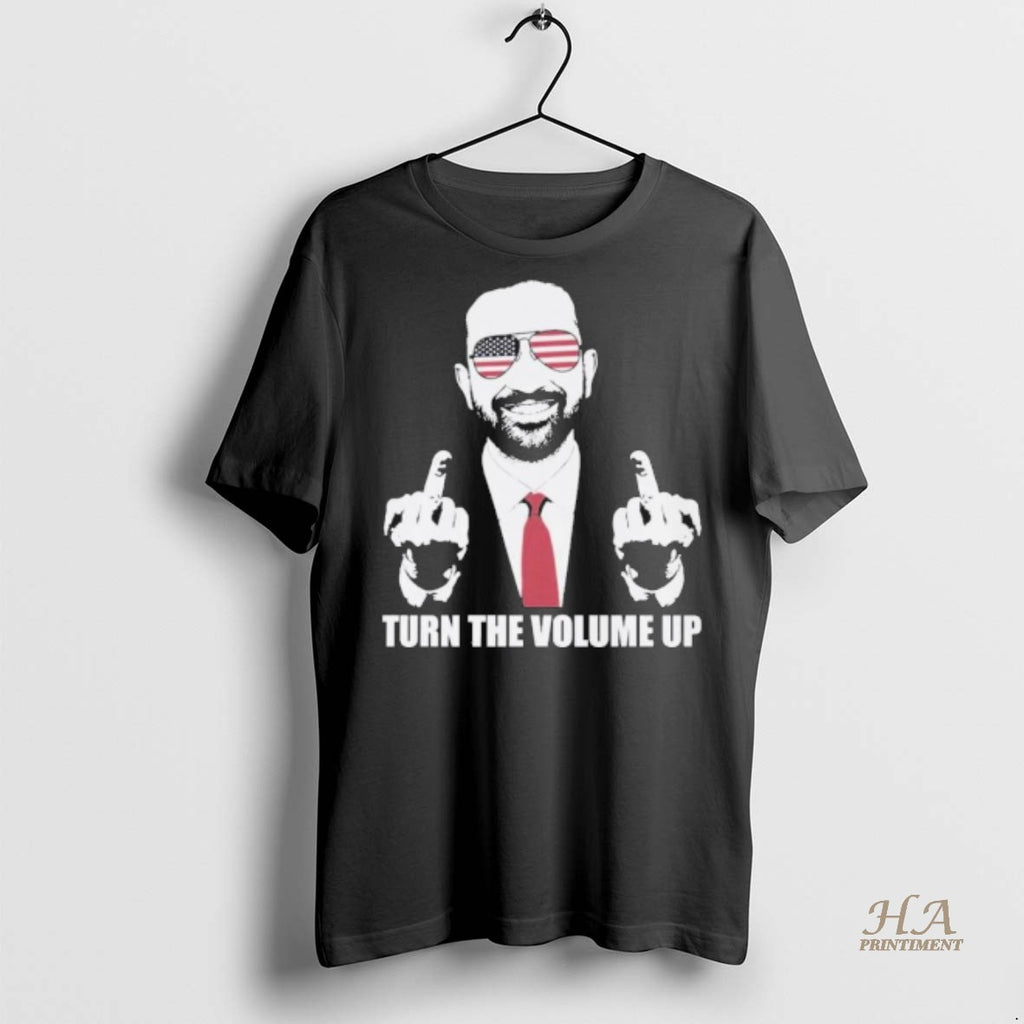 Official Zohran Mamdani Middle Finger Turn The Volume Up Shirt
