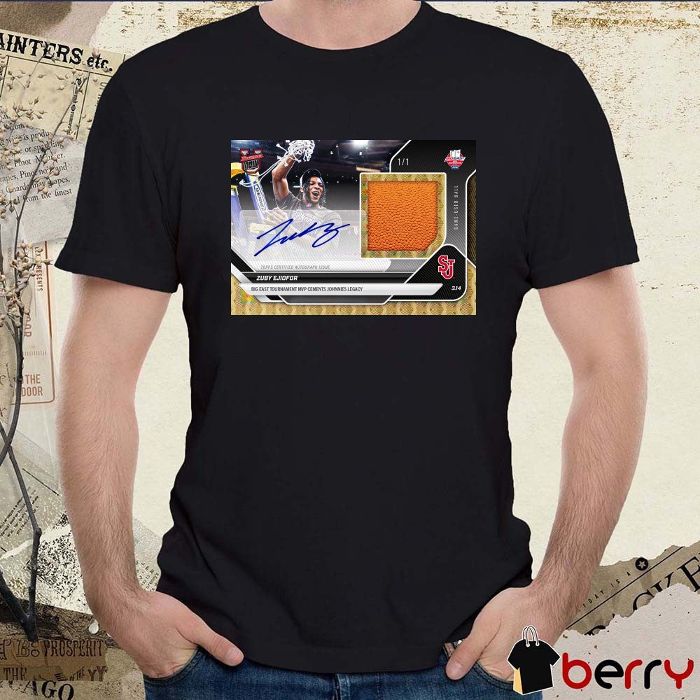 Zuby Ejiofor SJ Big East Tournament MVP Cements Johnnies Legacy Signature t-shirt
