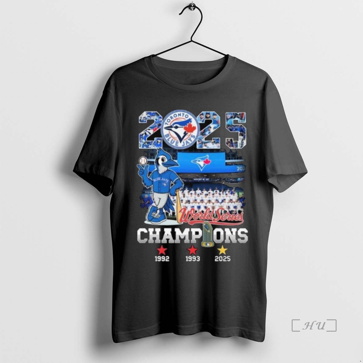 Officials 2025 Toronto Blue Jays World Series Champions Mascot Vintage Long Sleve