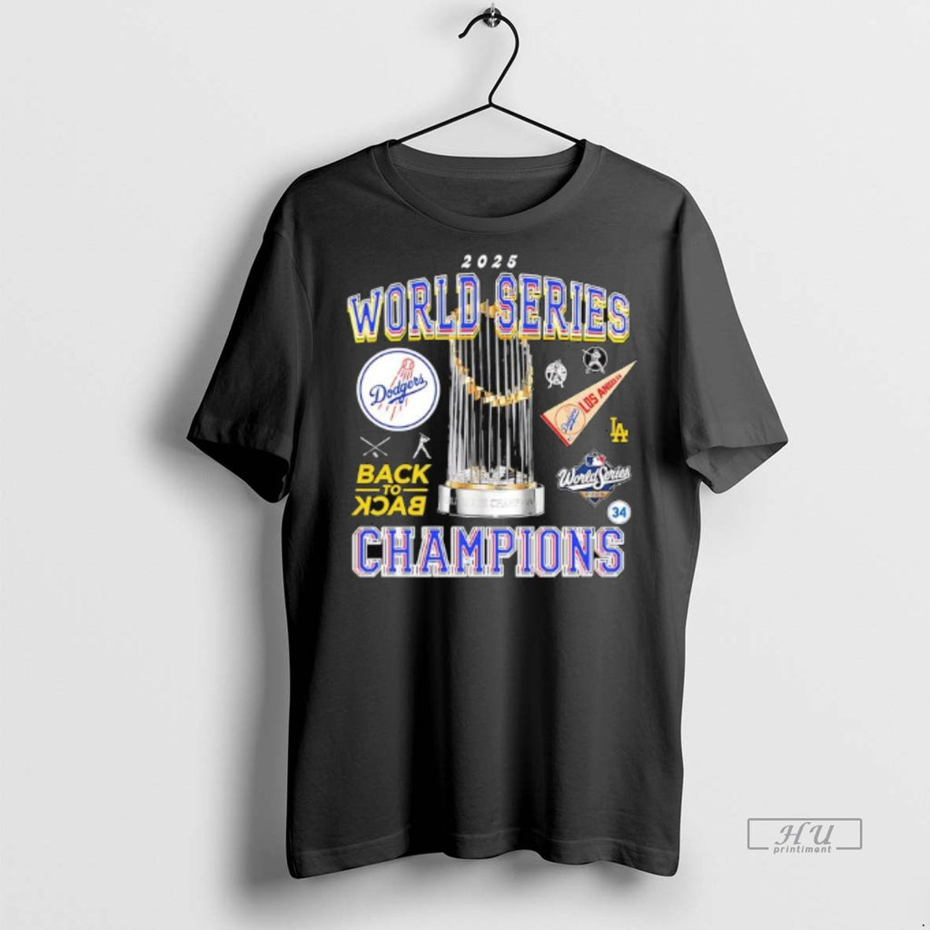 Officials 2025 World Series Champions Dodgers Los Angeles Dodgers Back To Back Premium