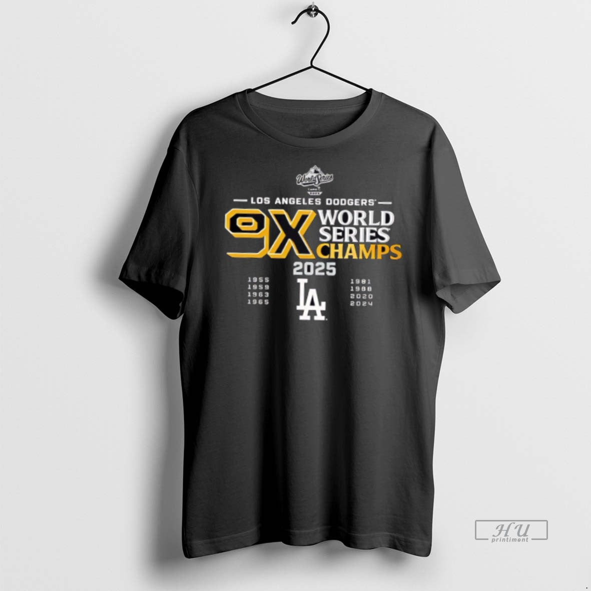 Officials 9 Time Los Angeles Dodgers World Series Champs 2025 Black Premium Tee Shirt Sweater