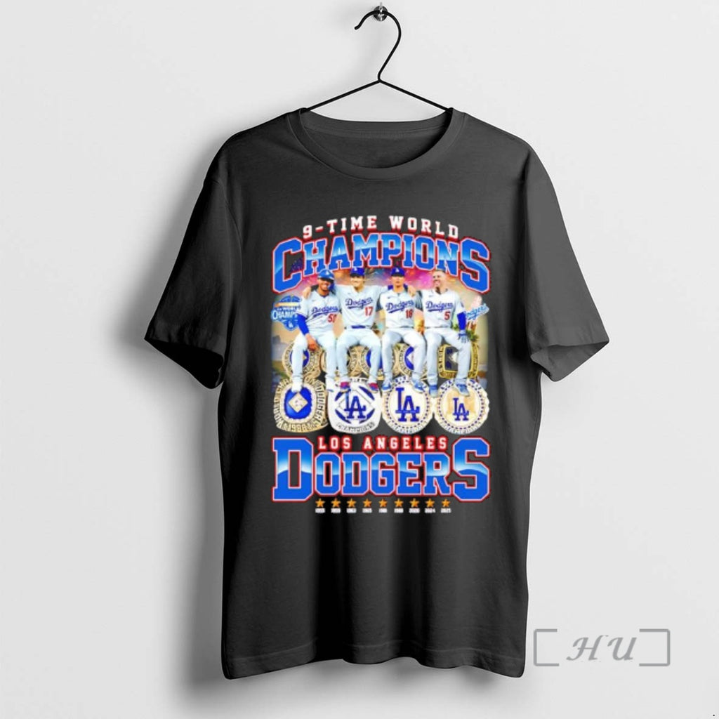 Officials 9 Time World Champions La Dodgers 2025 Premium T Shirt Sweater