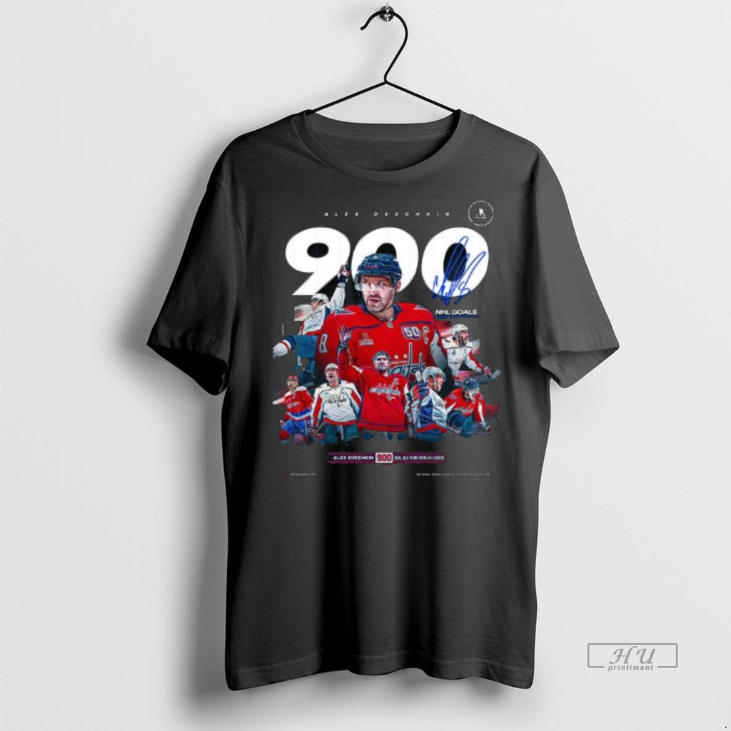 Officials Alex Ovechkin 900 Nhl Goals Premium Tee Shirt Sweater