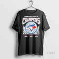 Officials American League Champions Blue Jays Baseball Vintage Graphic Tee Shirt Sweater