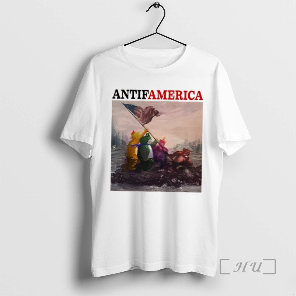 Officials Antifamerica Portland Frog Photo