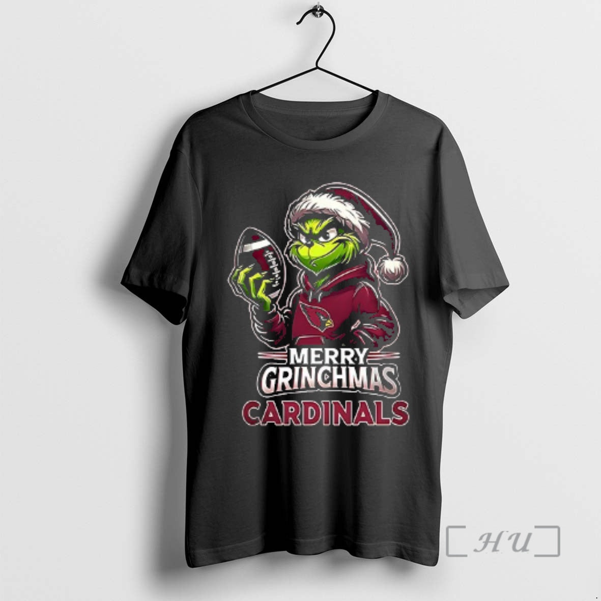 Officials Arizona Cardinals Merry Grinchmas They Hate Us Because They Aint Us Double Sided Graphic