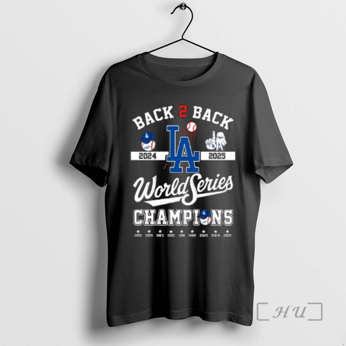 Officials Back 2 Back Los Angeles Dodgers World Series Champions 2 Sided