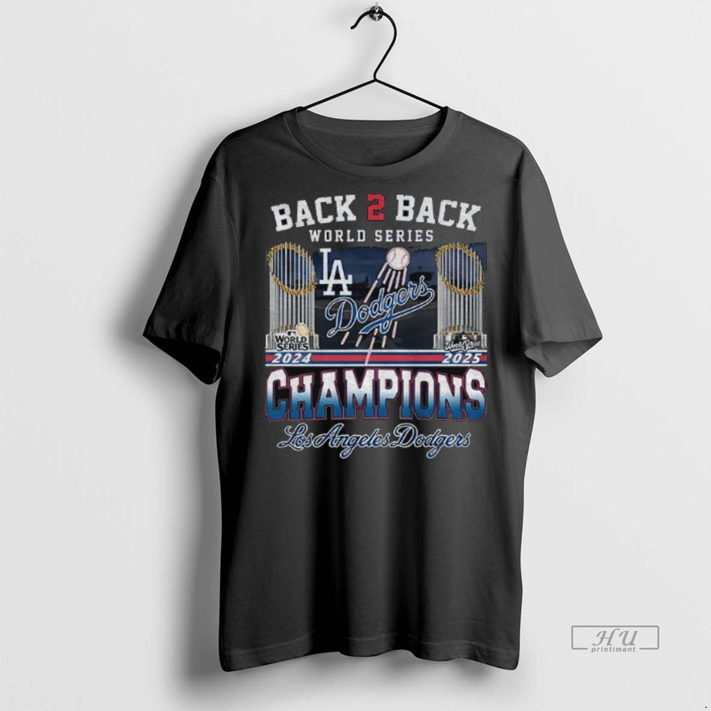 Officials Back 2 Back World Series Champions 2024 2025 Los Angeles Dodgers Mlb Baseball Premium