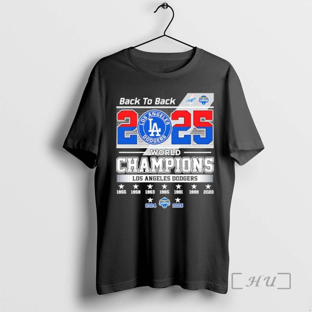 Officials Back To Back 2025 World Series Champions La Dodgers Premium T Shirt Sweater
