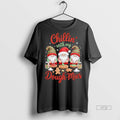 Officials Baking Gnomes Gingerbread Chillin With My Dough Mies Christmas Graphic Tee Shirt Sweater