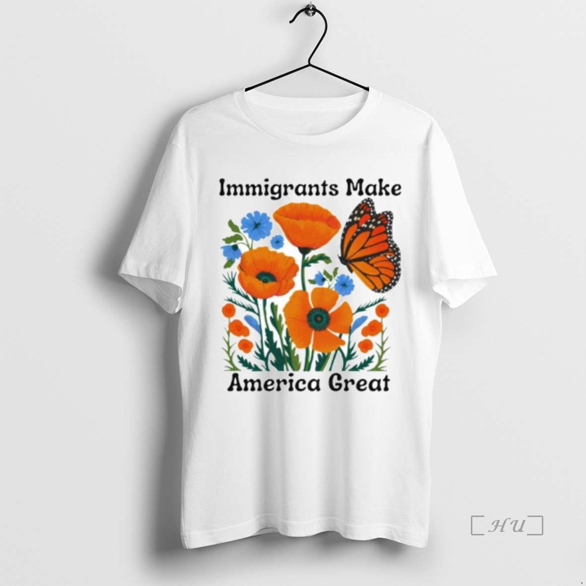 Officials Butterfly Immigrants Make America Great Ornaments Premium T Shirt Sweater