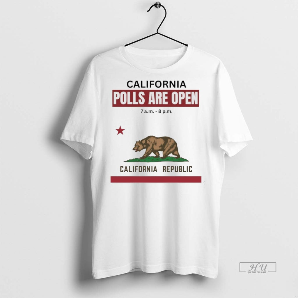 Officials California Polls Are Open California Republic Premium Tee Shirt Sweater