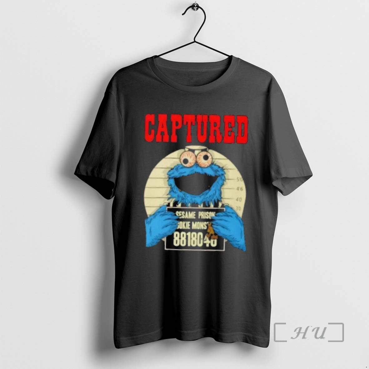 Officials Captured Cookie Monster Mugshot Vintage Premium T Shirt Sweater