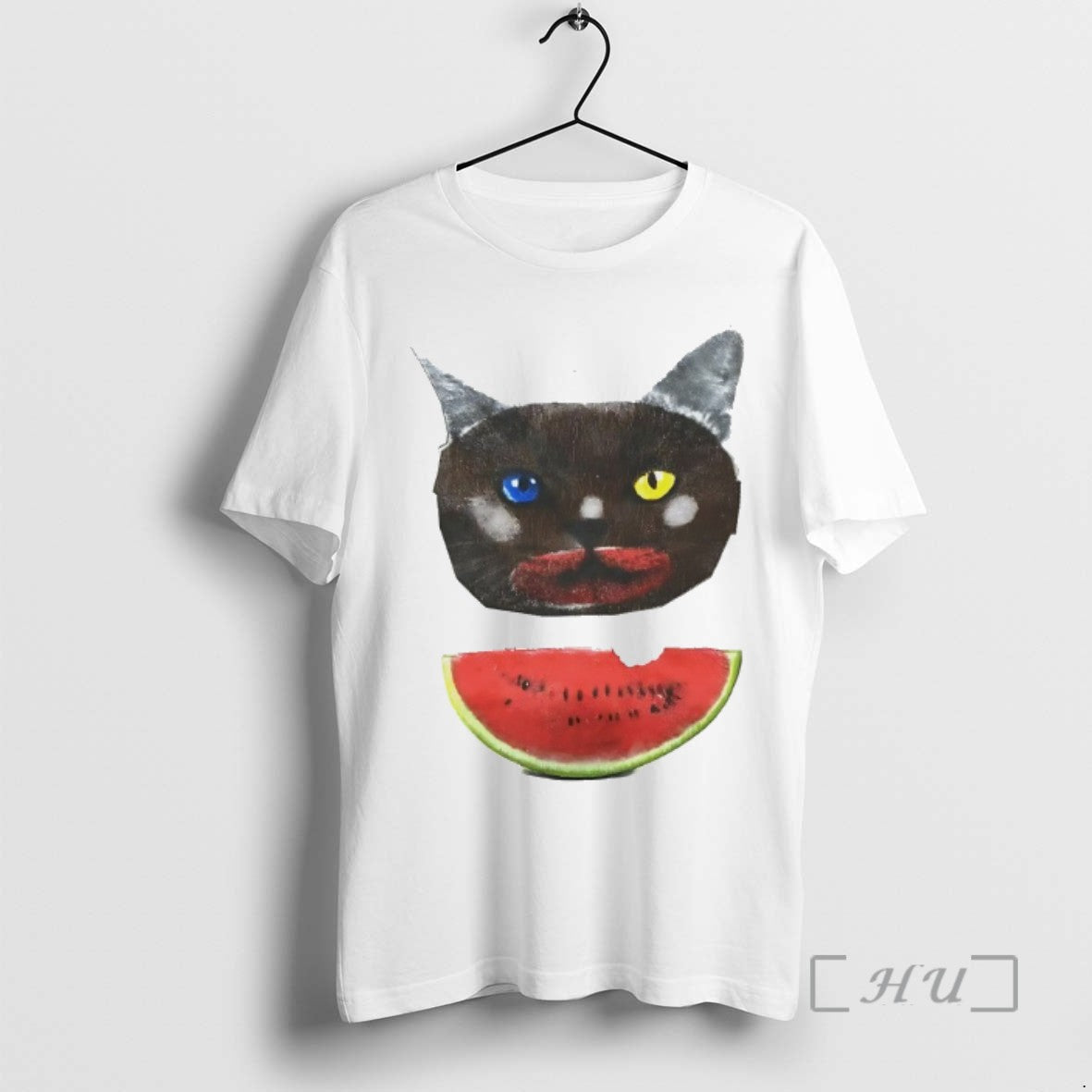 Officials Cat Eat Watermelon Art