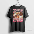 Officials Cats God Gives His Most Powerful Soldiers Autism Tee Shirt Sweater
