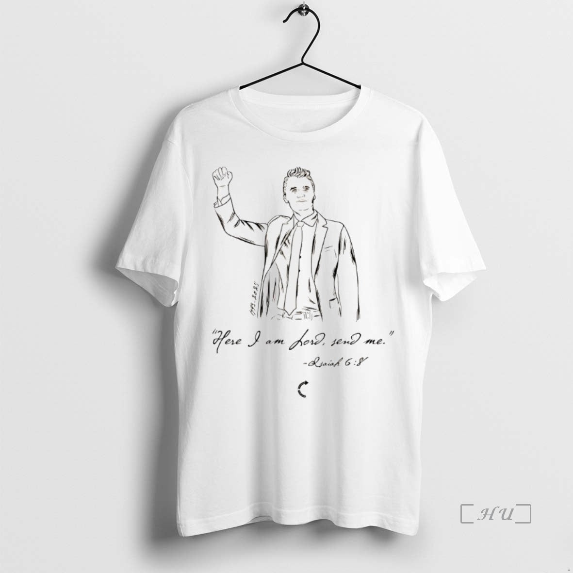 Officials Charlie Kirk Here I Am Lord Send Me White T Shirt Sweater