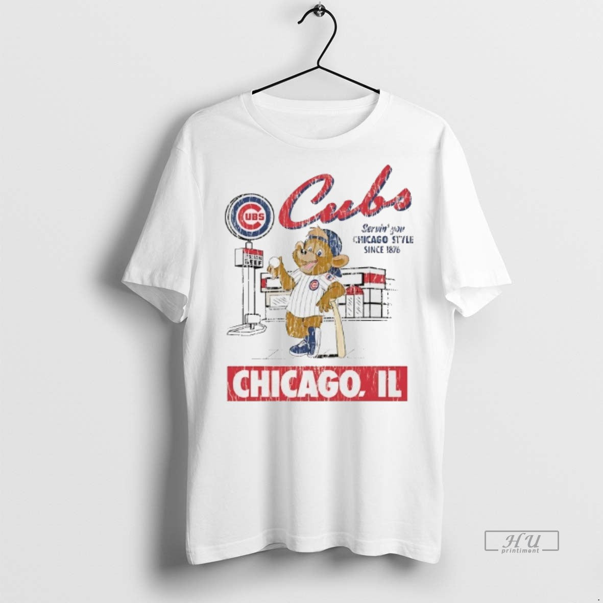 Officials Chicago Cubs Serving You Chicago Style Since 1876 Tee Shirt Sweater