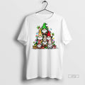 Officials Christmas Gnomes Tree Lights Gifts Holly Decoration White Graphic Tee Shirt Sweater