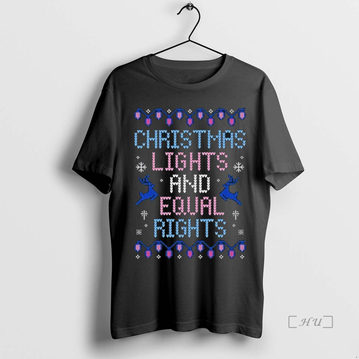 Officials Christmas Lights And Equal Rights Ugly Christmas Premium T Shirt Sweater